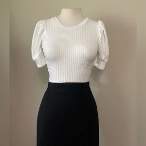 NWOT ZARA White Top Small